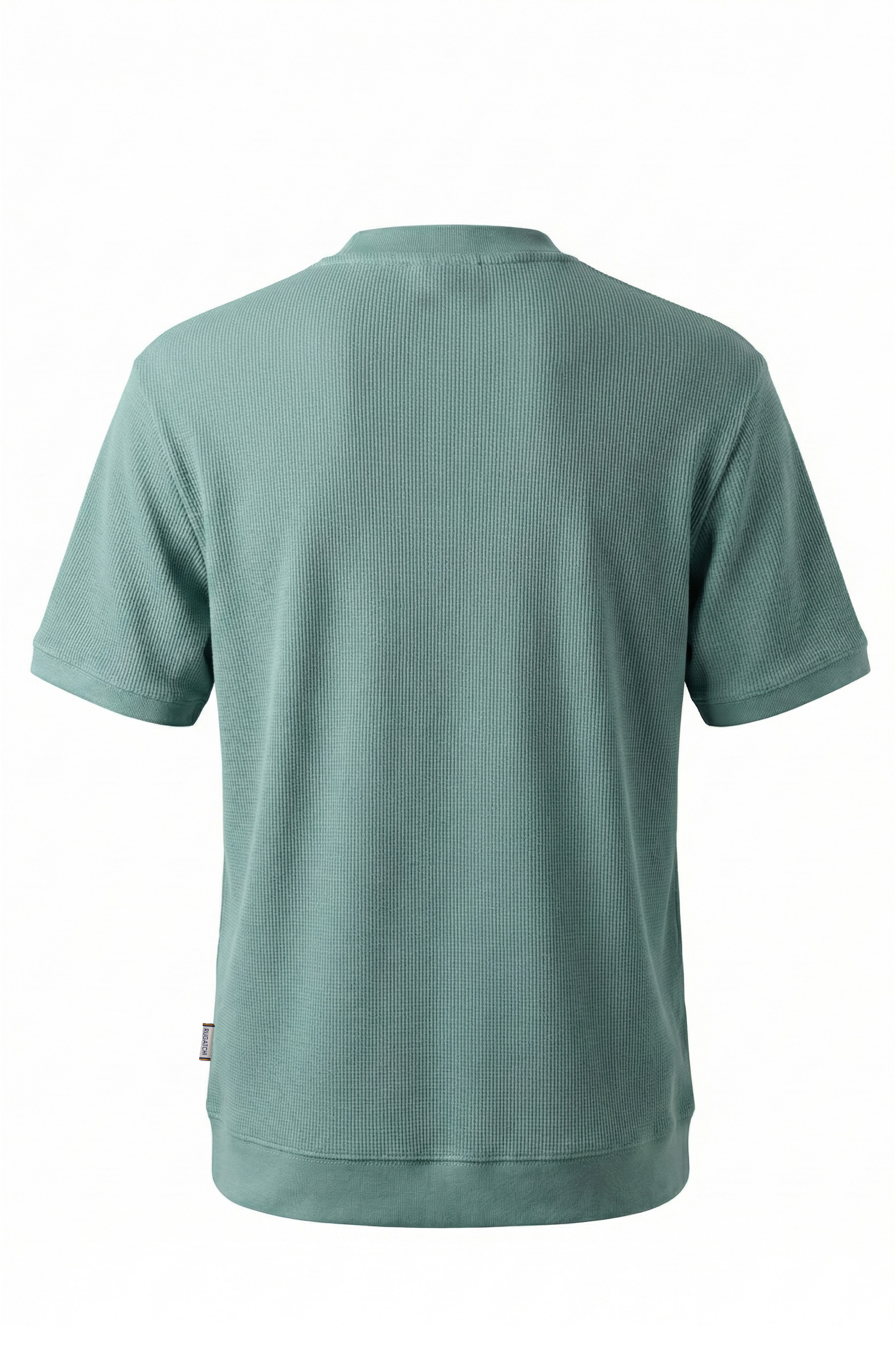 Erkek Waffle Dokulu Esnek Polo Tişört