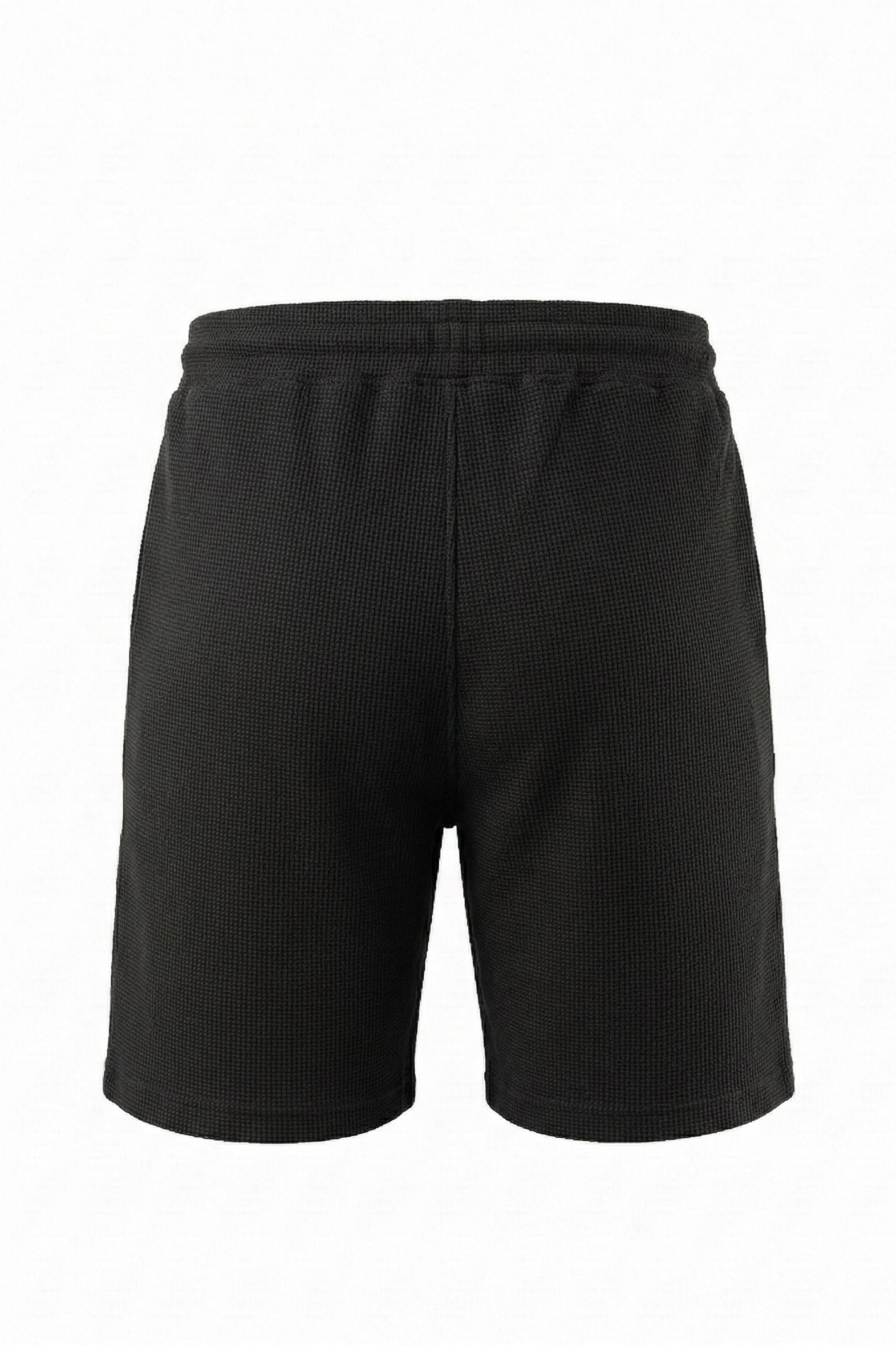 Erkek Waffle Şort Siyah