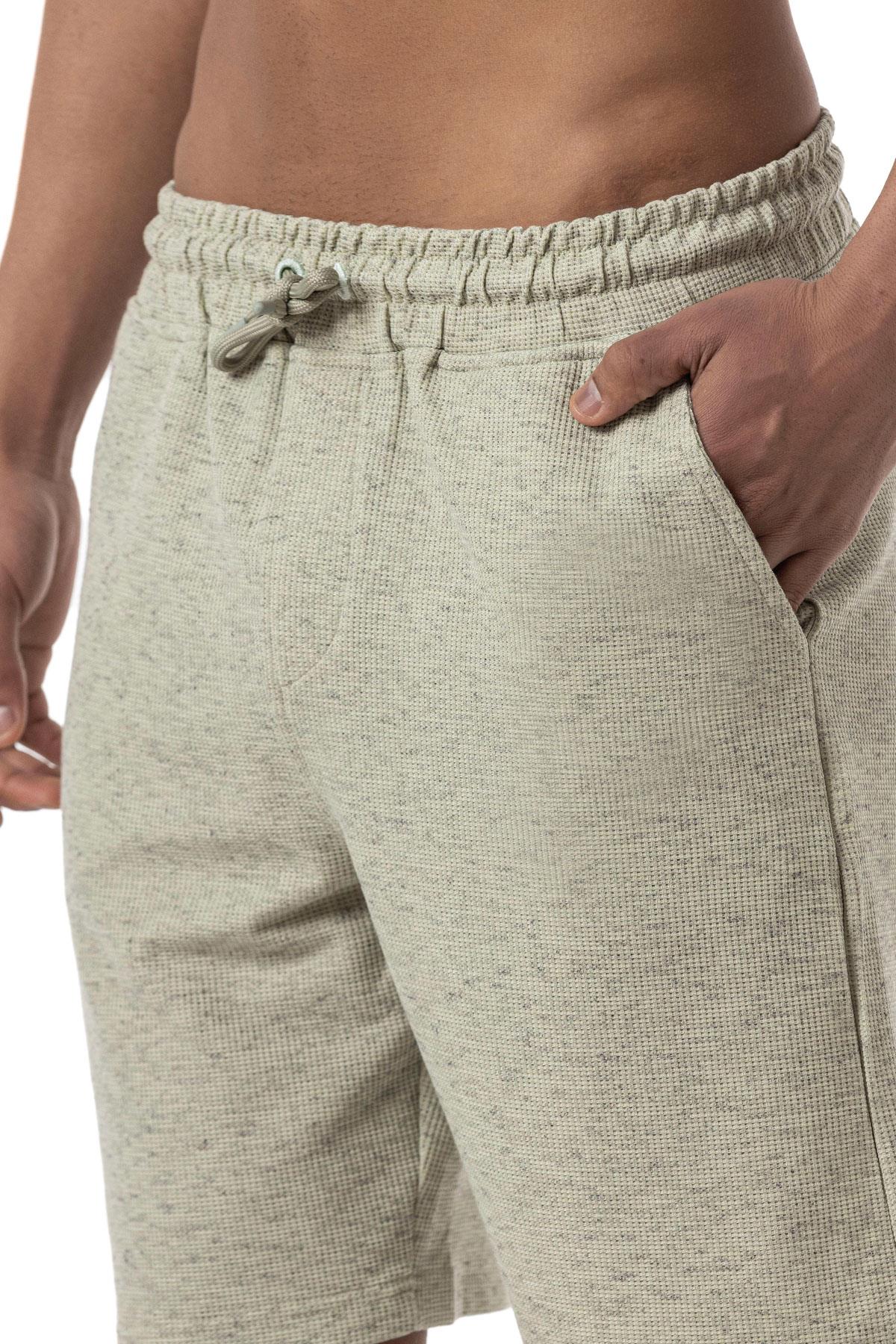 Büyük Beden Waffle Şort