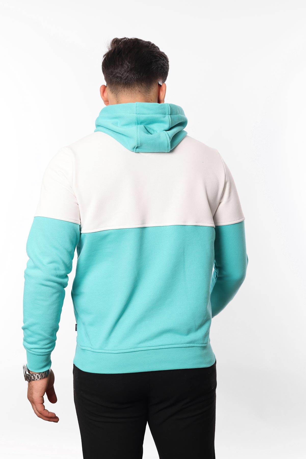 3 İplik Kapüşonlu Kanguru Cepli Sweatshirt – Pamuk Viskon Regular Fit Rugatchi Exclusive