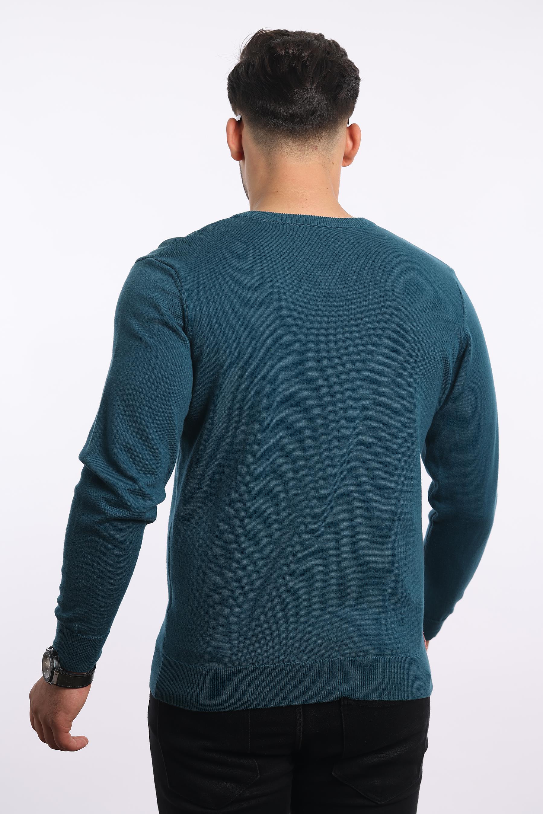 Premium Erkek V Yaka Triko — %100 Pamuk, Nefes Alan Konforlu Kazak