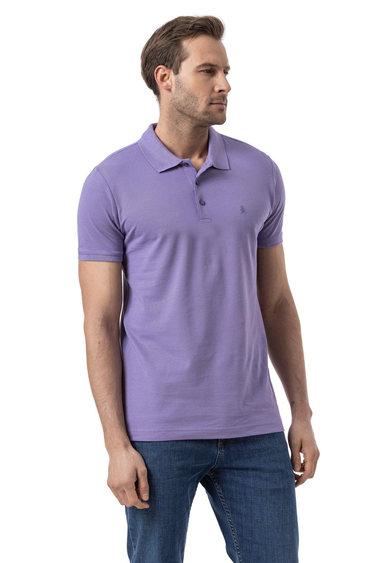 %100 Pamuklu Polo Yaka Tişört Premium PureFit