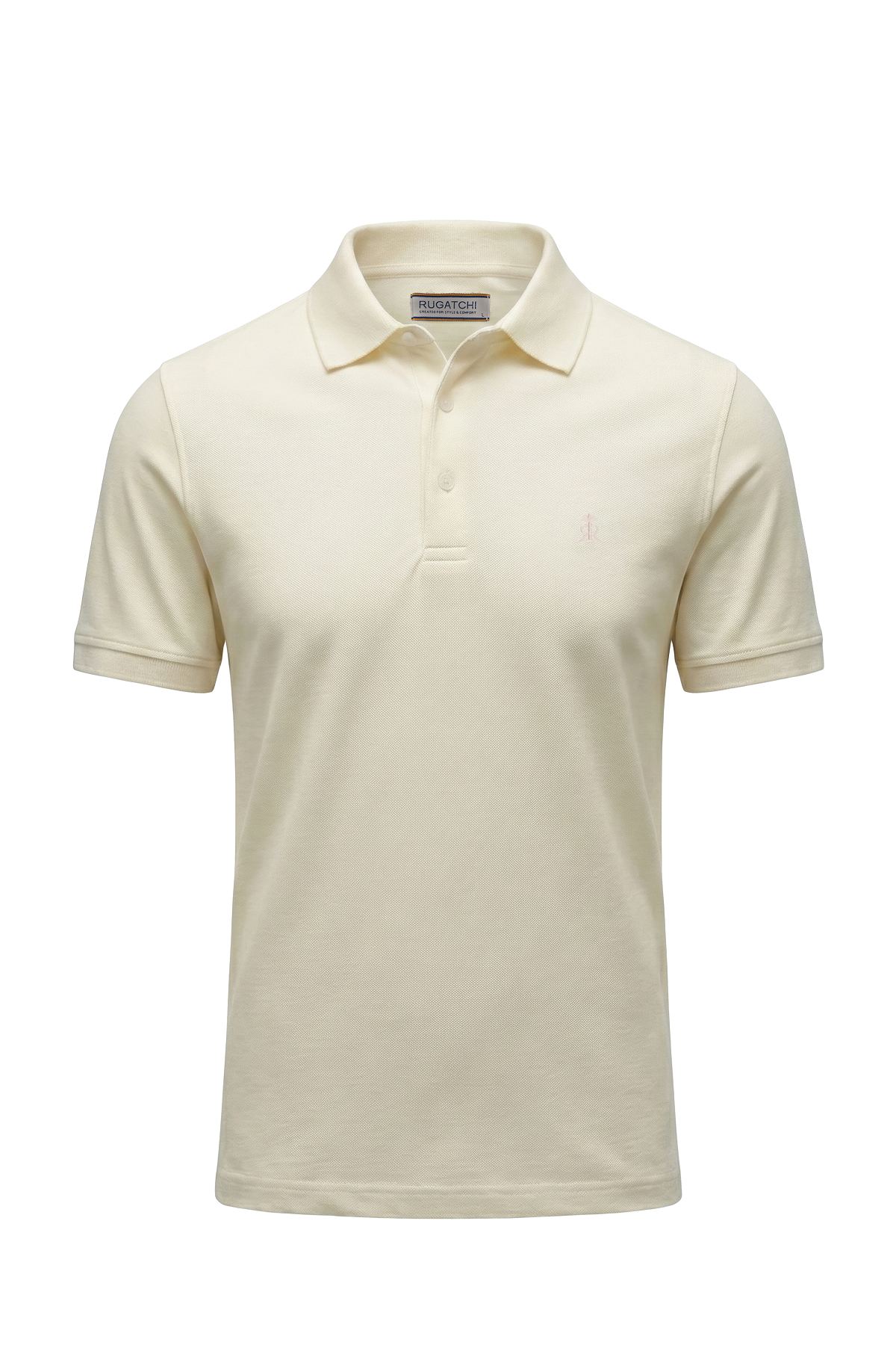 Erkek Keten Görünümlü Flamlı Polo