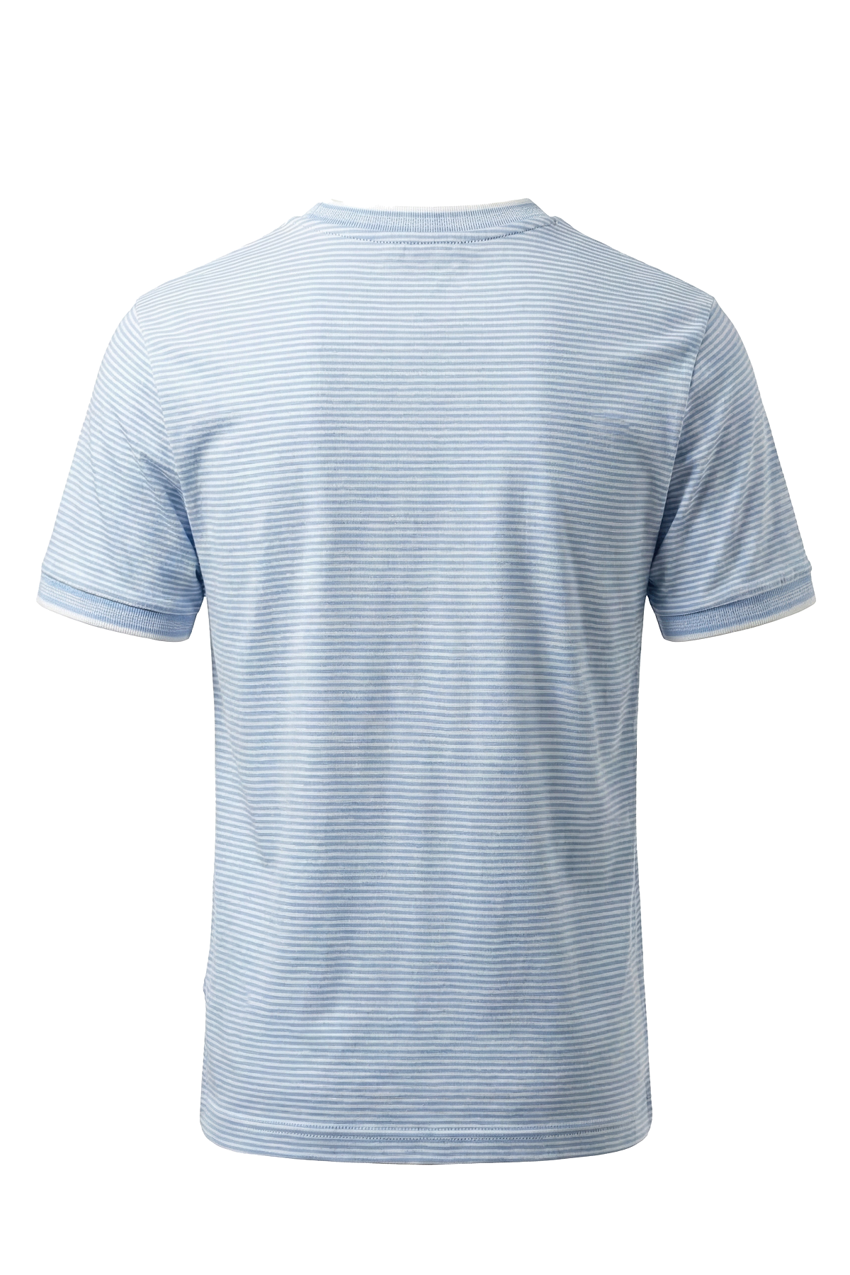 Erkek Çizgili Bisiklet Yaka Basic Tişört