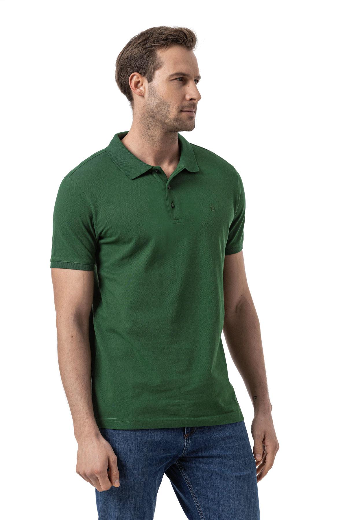 %100 Pamuklu Polo Yaka Tişört Premium PureFit