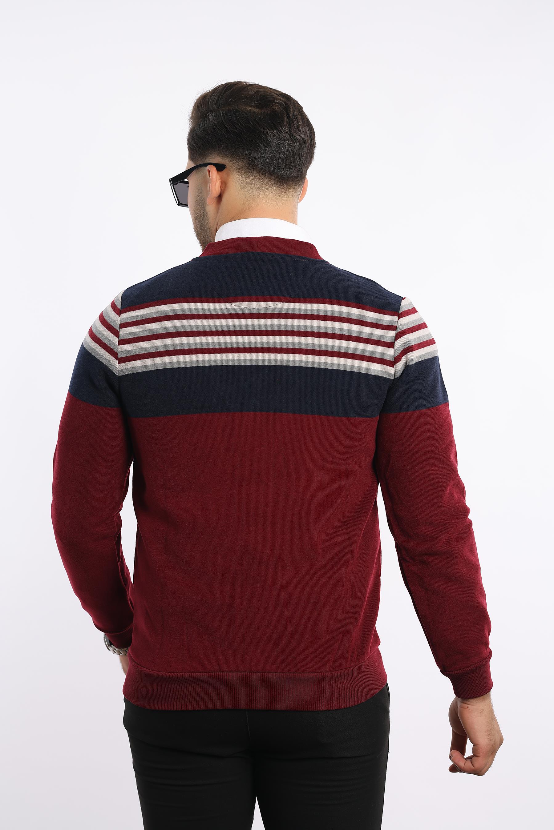 Triko Selanik Dokuma Düğmeli Hırka