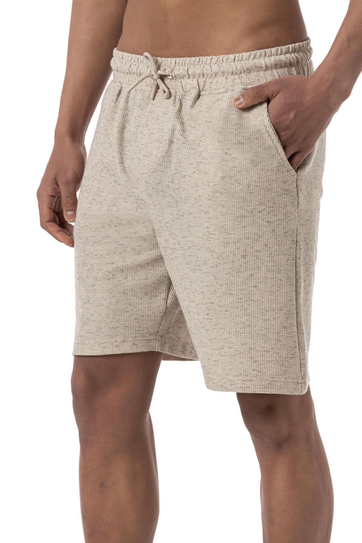 Büyük Beden Waffle Şort