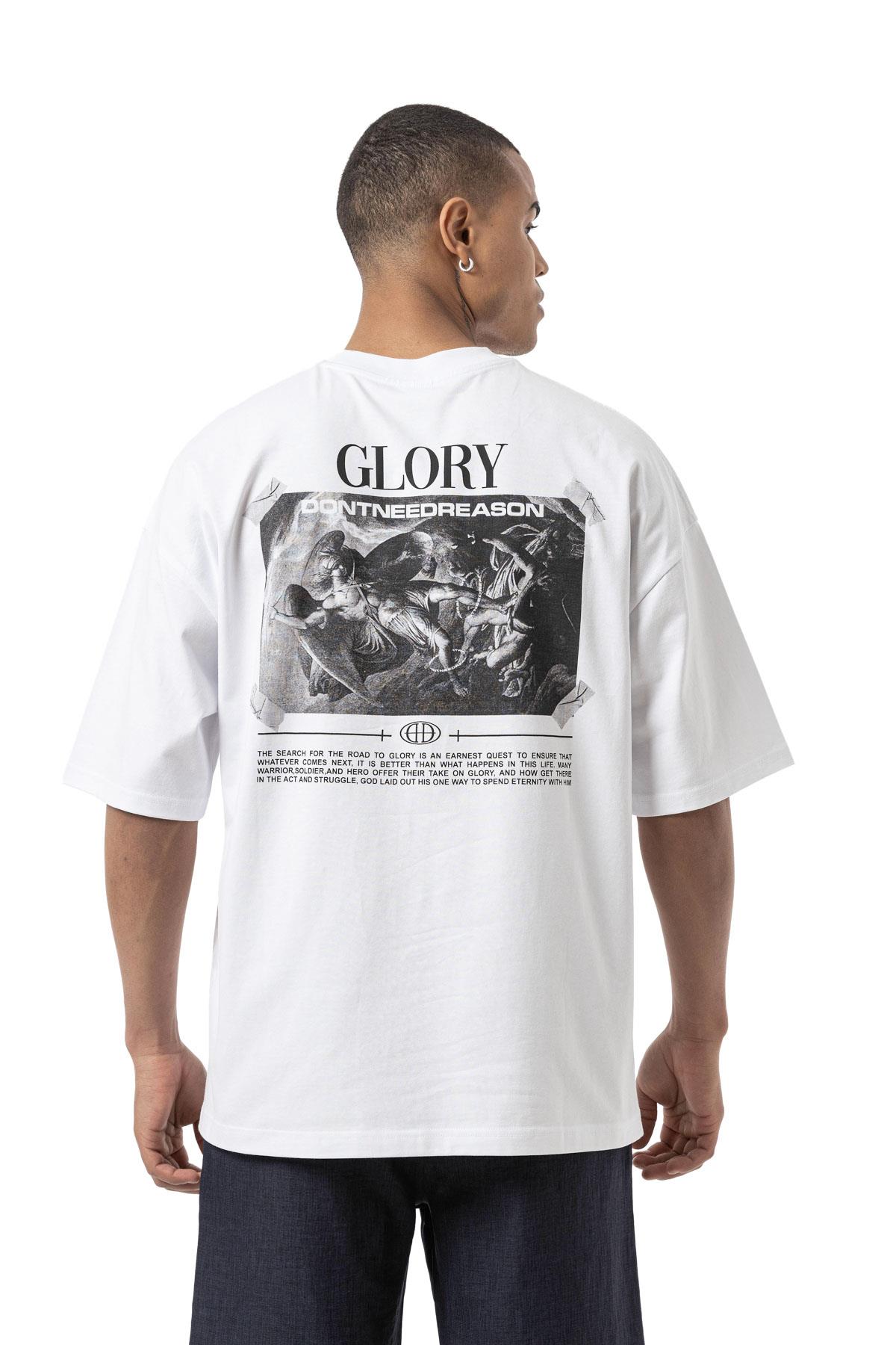 GLORY Baskılı Oversize T-Shirt