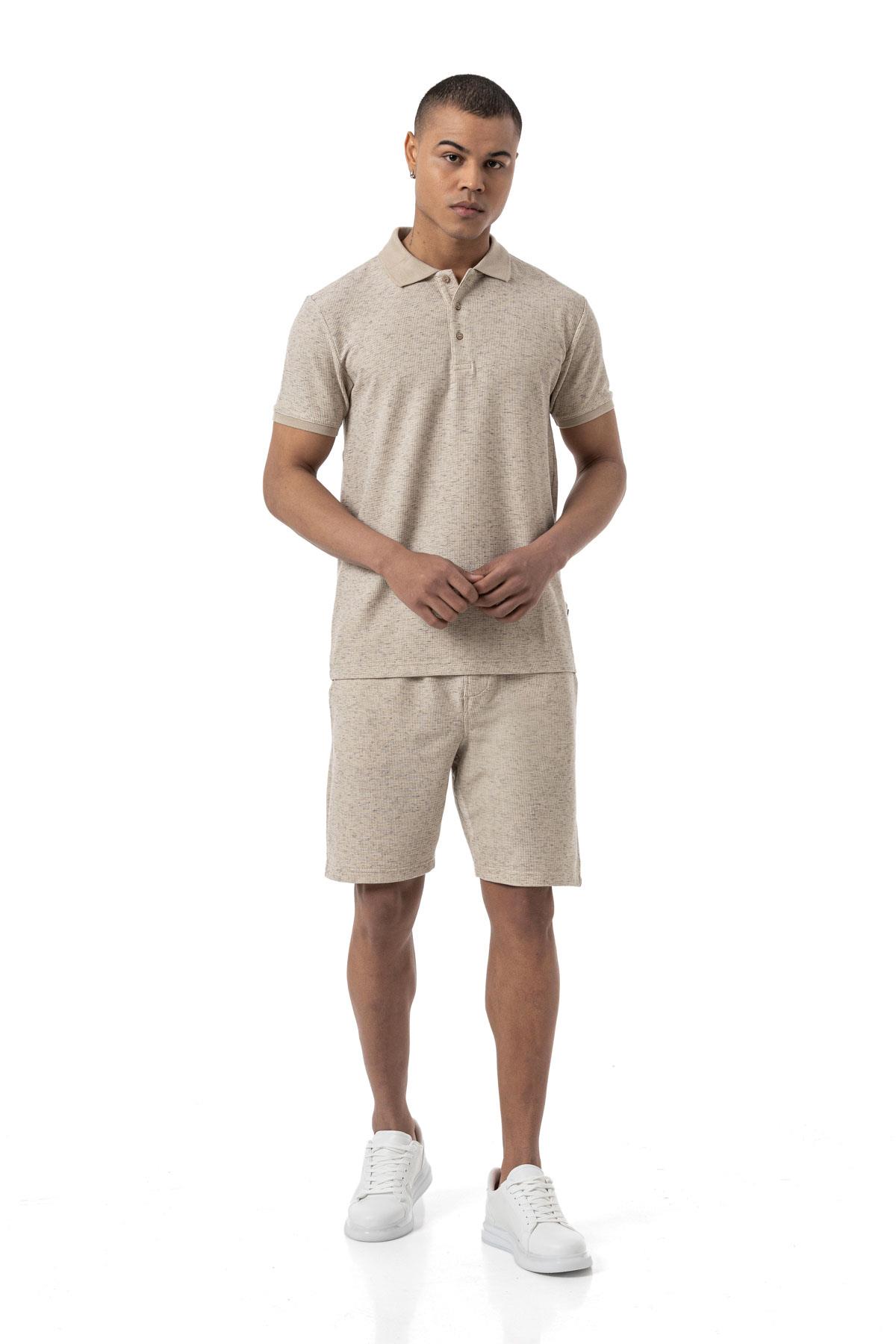 Büyük Beden Waffle Şort