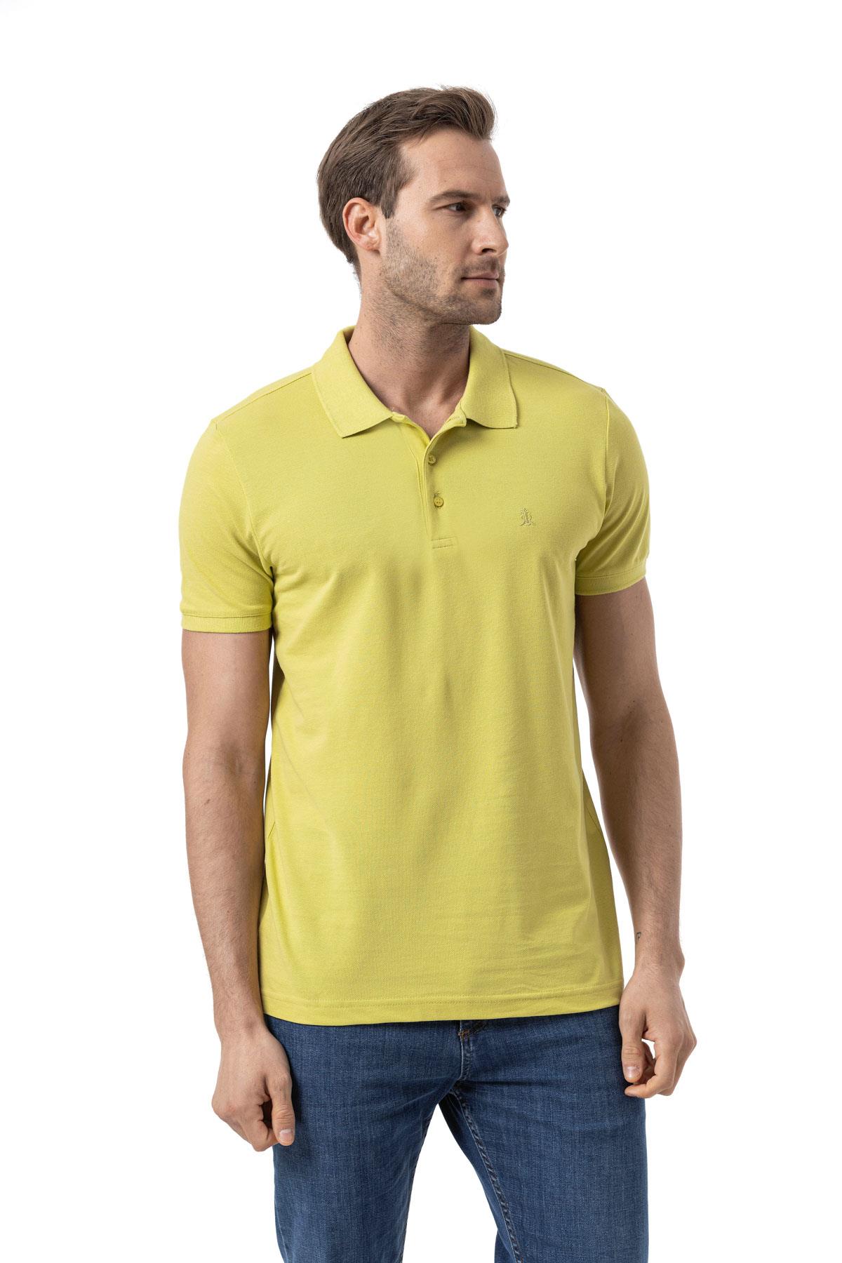 %100 Pamuklu Polo Yaka Tişört Premium PureFit