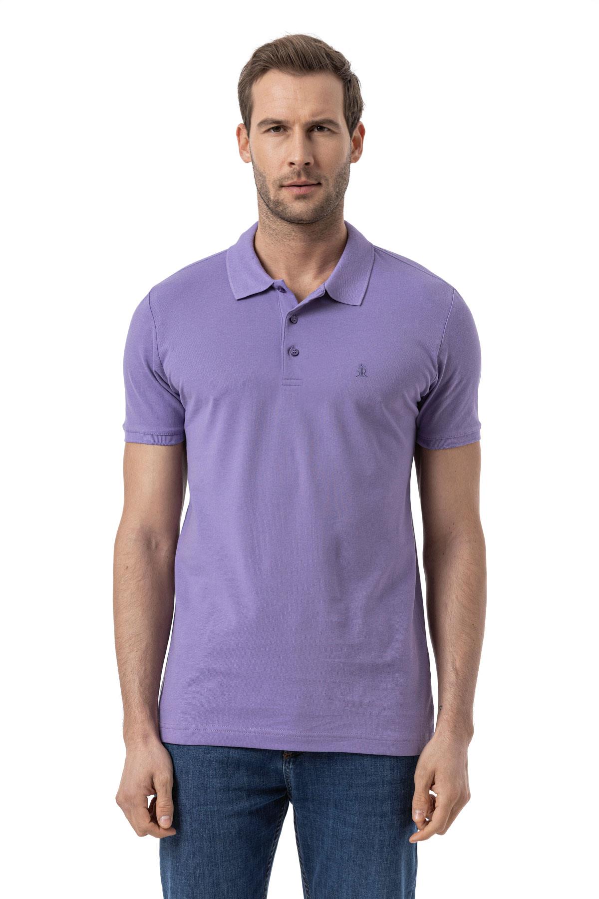 %100 Pamuklu Polo Yaka Tişört Premium PureFit