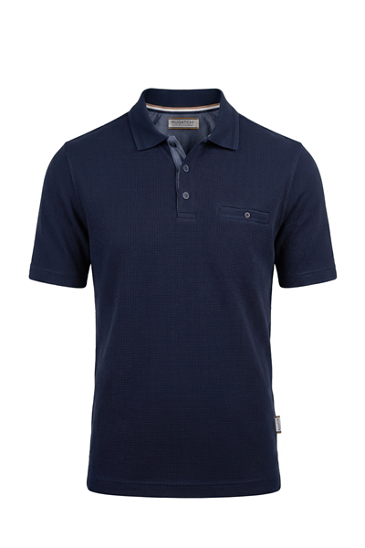 Erkek Waffle Dokulu Cepli Günlük Polo