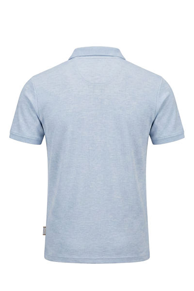 Erkek Waffle Melanj Görünümlü Polo