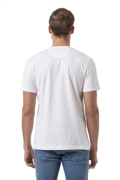 Baskılı Bisiklet Yaka T-Shirt