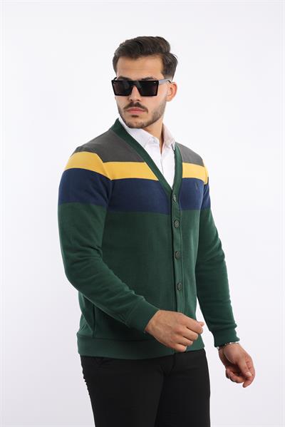 Triko Hırka Selanik Dokuma Düğmeli