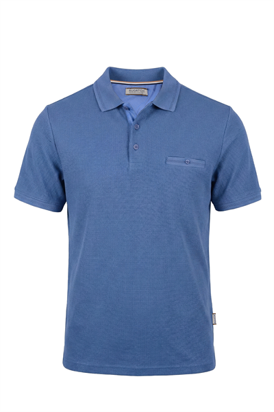 Erkek Waffle Dokulu Cepli Günlük Polo