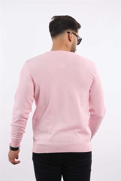 Premium Erkek V Yaka Triko — %100 Pamuk, Nefes Alan Konforlu Kazak