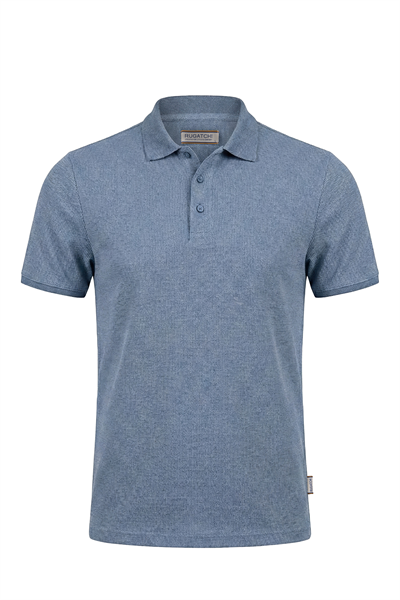 Erkek Waffle Melanj Görünümlü Polo