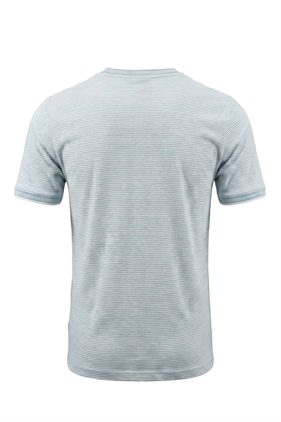 Erkek Çizgili Bisiklet Yaka Basic Tişört