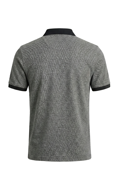 Erkek Jakar Örgü Polo Tişört