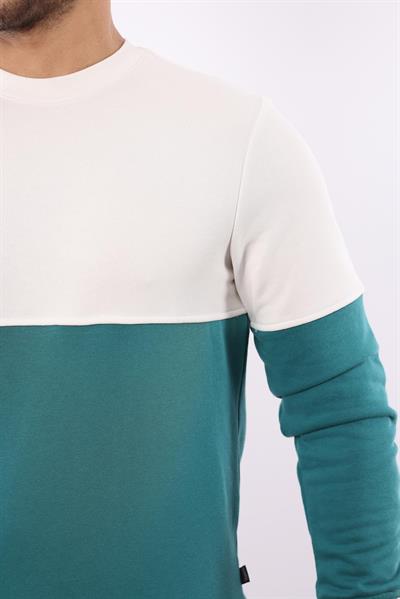 Battal 3 İplik Bisiklet Yaka Sweatshirt – Pamuk Viskon Regular Fit Rugatchi Exclusive