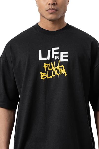 LIFE IN Baskılı Oversize T-Shirt