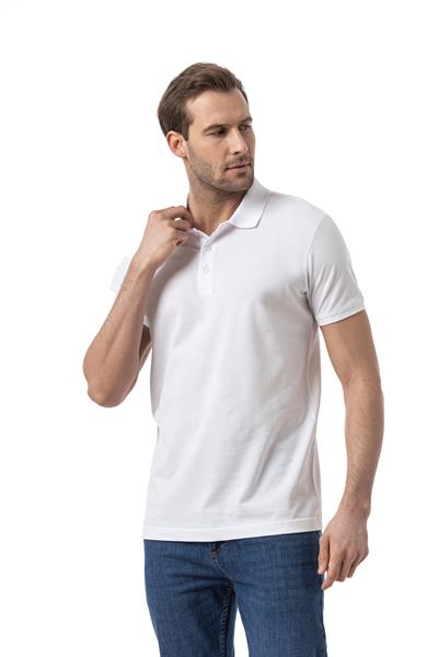%100 Pamuklu Polo Yaka Tişört Premium PureFit