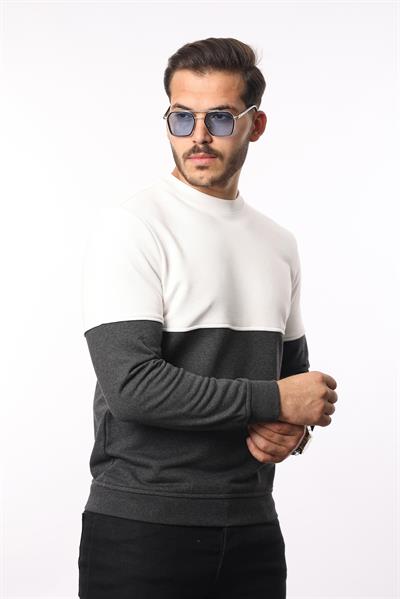 Battal 3 İplik Bisiklet Yaka Sweatshirt – Pamuk Viskon Regular Fit Rugatchi Exclusive
