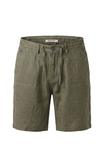 Erkek Keten Dokulu Fermuarlı Şort
