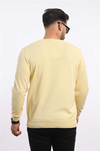 Premium Erkek V Yaka Triko — %100 Pamuk, Nefes Alan Konforlu Kazak