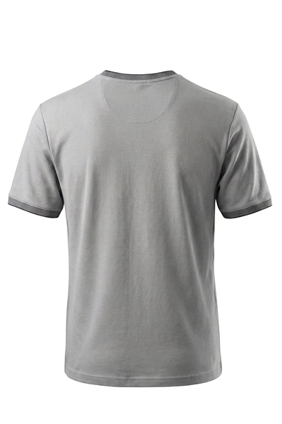 Erkek İnterlok Parlak Dokulu Bisiklet Yaka