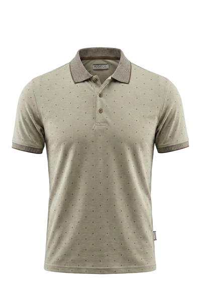 Erkek İnce Çizgi Detaylı İnterlok Polo