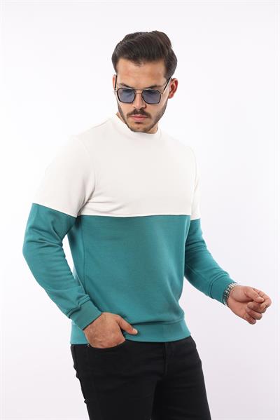 Battal 3 İplik Bisiklet Yaka Sweatshirt – Pamuk Viskon Regular Fit Rugatchi Exclusive