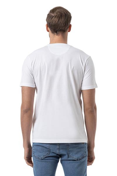 Baskılı Bisiklet Yaka T-Shirt