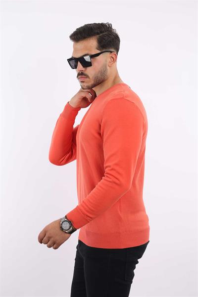 Premium Erkek V Yaka Triko — %100 Pamuk, Nefes Alan Konforlu Kazak