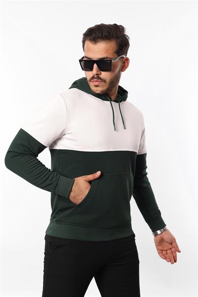 3 İplik Kapüşonlu Kanguru Cepli Sweatshirt – Pamuk Viskon Regular Fit Rugatchi Exclusive