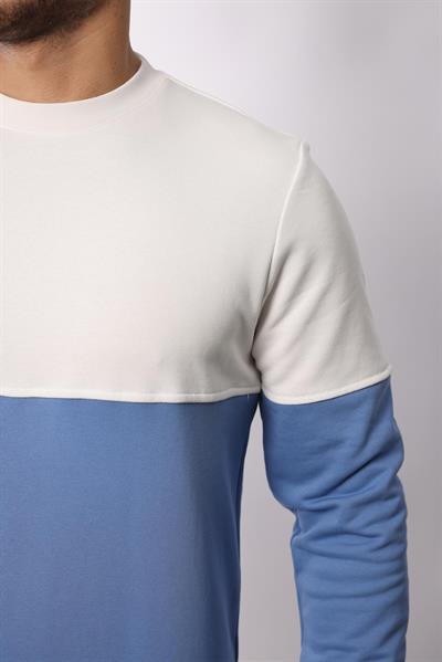 3 İplik Bisiklet Yaka Sweatshirt – Pamuk Viskon Regular Fit Rugatchi Exclusive