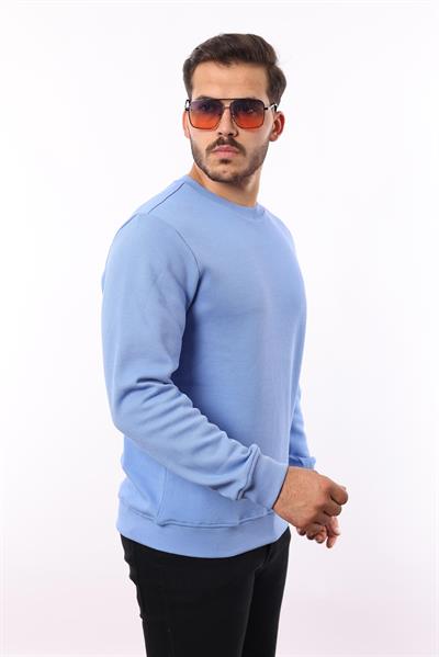 Rugatchi Şardonlu Pike Sweatshirt – %70 Pamuk %30 Viskoz Bisiklet Yaka