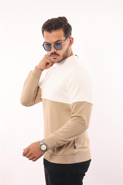 3 İplik Bisiklet Yaka Sweatshirt – Pamuk Viskon Regular Fit Rugatchi Exclusive