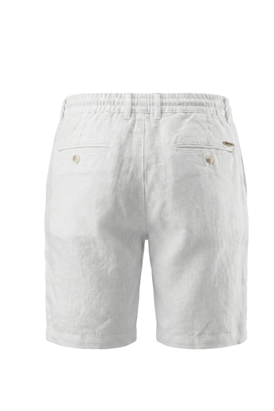 Erkek Keten Dokulu Fermuarlı Şort