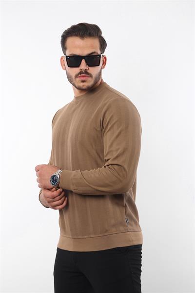 Rugatchi Jakarlı Sweatshirt – %70 Pamuk %30 Viskoz Bisiklet Yaka