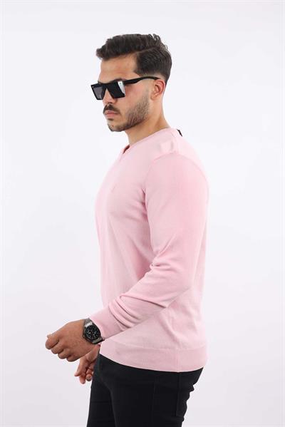 Premium Erkek V Yaka Triko — %100 Pamuk, Nefes Alan Konforlu Kazak