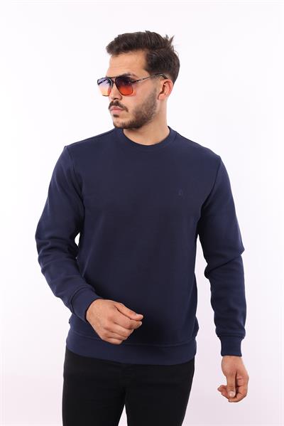 Rugatchi Şardonlu Pike Sweatshirt – %70 Pamuk %30 Viskoz Bisiklet Yaka
