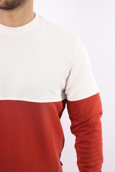 3 İplik Bisiklet Yaka Sweatshirt – Pamuk Viskon Regular Fit Rugatchi Exclusive