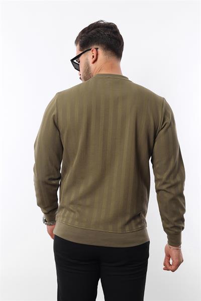 Rugatchi Jakarlı Sweatshirt – %70 Pamuk %30 Viskoz Bisiklet Yaka
