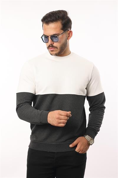 Battal 3 İplik Bisiklet Yaka Sweatshirt – Pamuk Viskon Regular Fit Rugatchi Exclusive