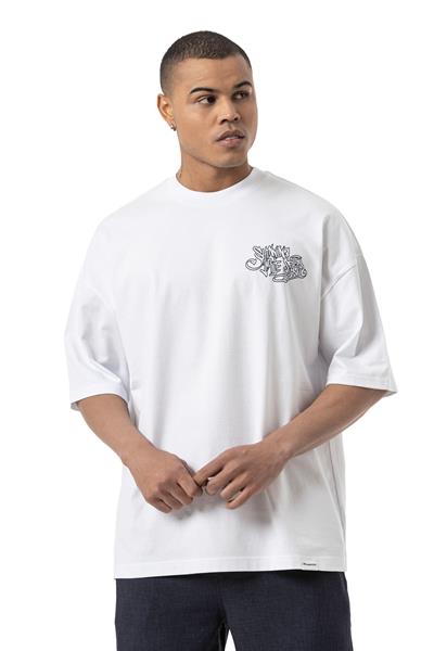 FRANKY HIPSTER Baskılı Oversize T-Shirt
