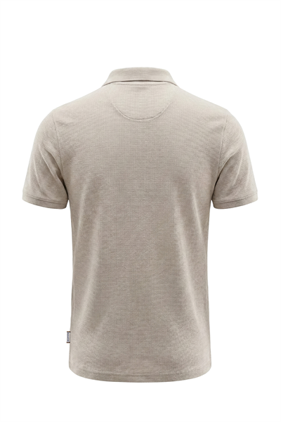 Erkek Waffle Melanj Görünümlü Polo