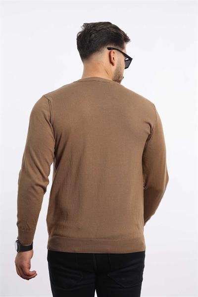 Premium Erkek V Yaka Triko — %100 Pamuk, Nefes Alan Konforlu Kazak