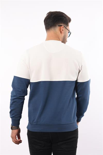 3 İplik Bisiklet Yaka Sweatshirt – Pamuk Viskon Regular Fit Rugatchi Exclusive